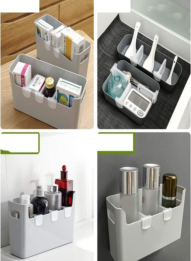 Orrda Refrigerator Internal Drawer Shelf | Plastic Adjustable Refrigerator Storage Pantry Grid Dividers Separator Dividing Clips Bottle Food Packets Orgainzer (Pack of 4_White) - Image 4